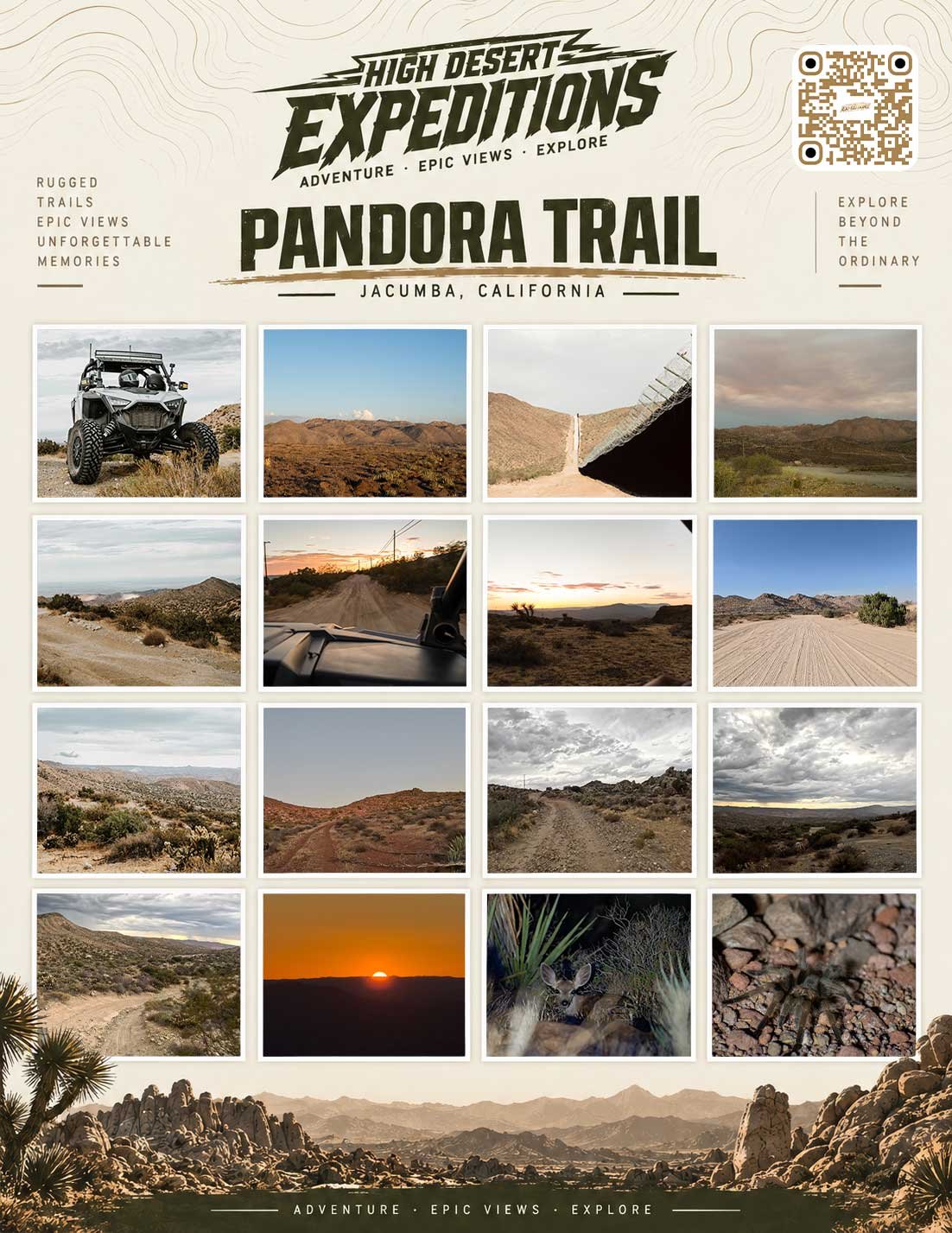 Pandora Trail photo gallery – High Desert Expeditions, Jacumba, California